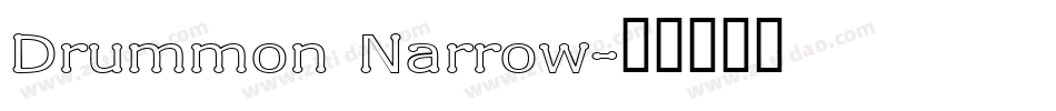 Drummon Narrow字体转换